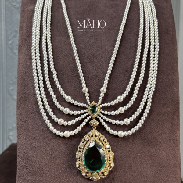 925 silver Moissanite Long Pendant / Necklace