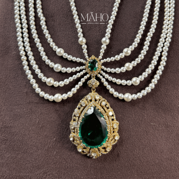 925 silver Moissanite Long Pendant / Necklace