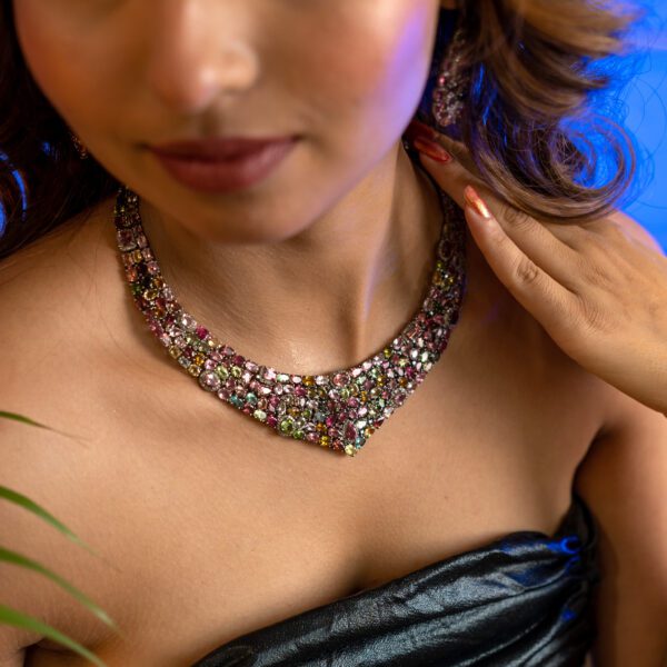 Tourmaline Diamond Necklace - Image 2
