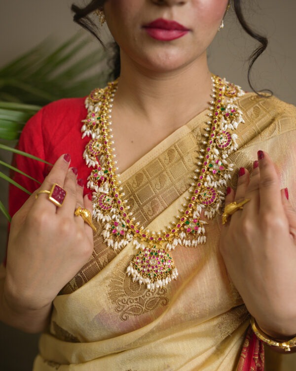 925 Silver Kundan Jadau Necklace
