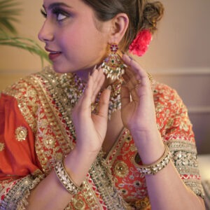 92.5 Silver Kundan Earrings