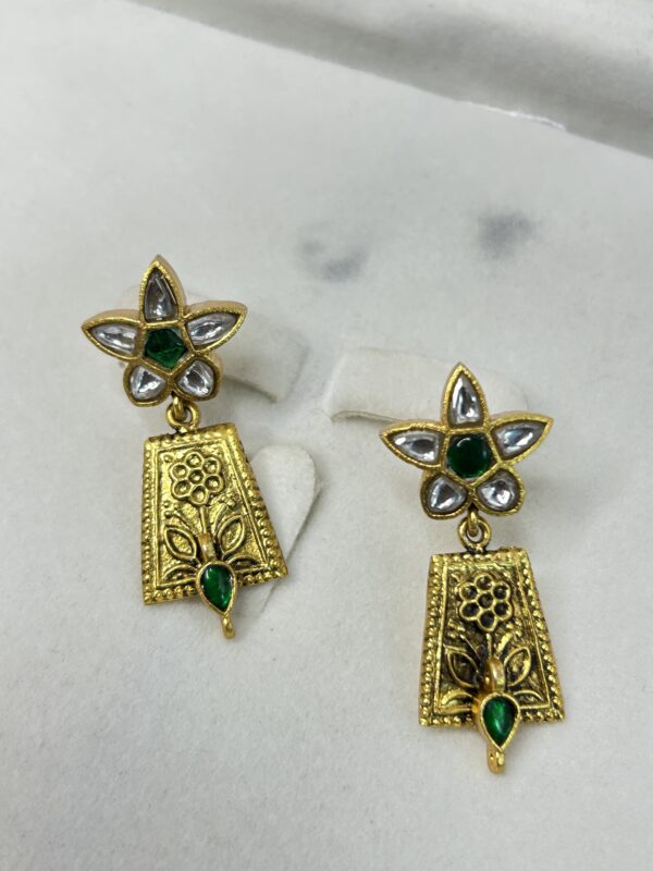 Gold Plated 925 Silver Fusion Earring.