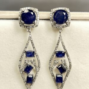 Elegant ruby earrings