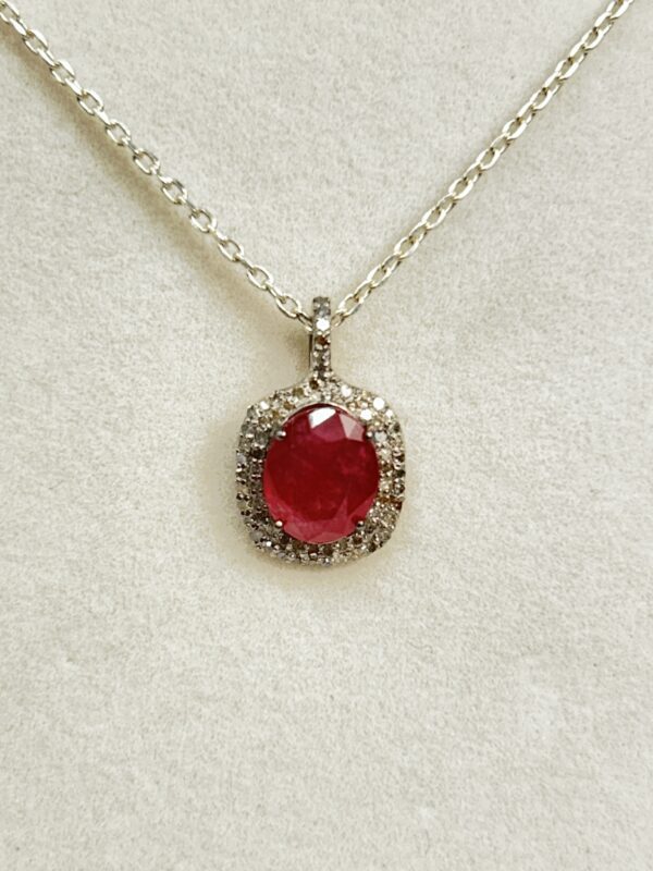 Natural gemstone pendant