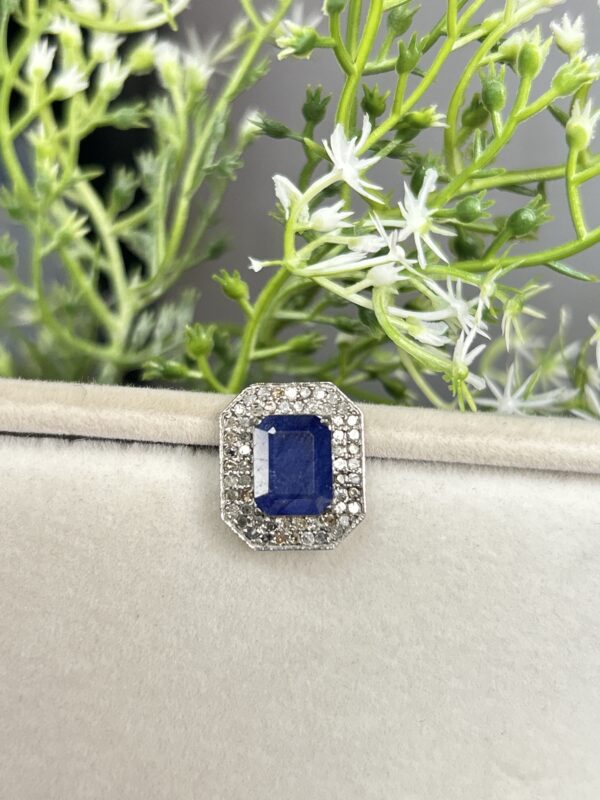 925 sterling silver gemstone stud earrings.
