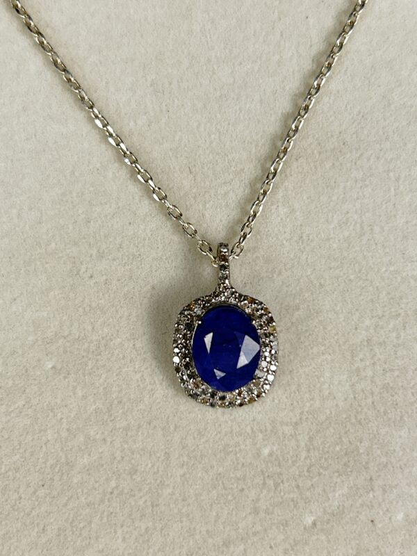 Natural gemstone pendant.
