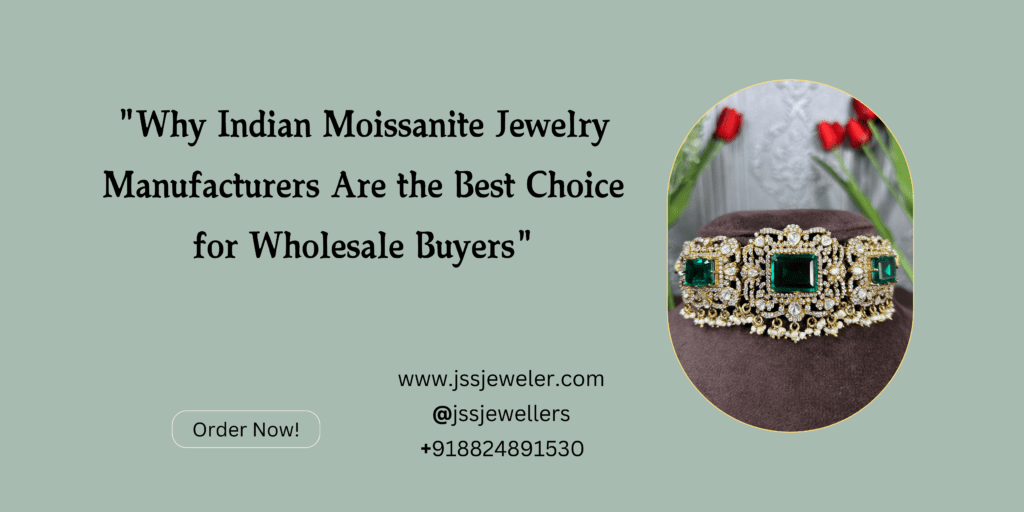 Image: A close-up of an emerald green moissanite choker necklace. This visually showcases the type of jewelry being promoted. Background: A light gray background with a subtle texture. This provides a clean and modern look.