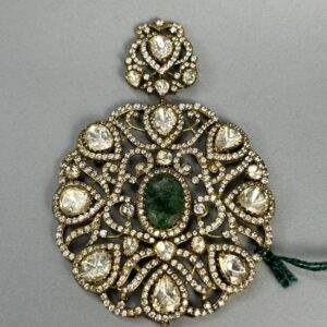 The image appears to be a close-up of a jewelry piece, most likely a necklace or a pendant.